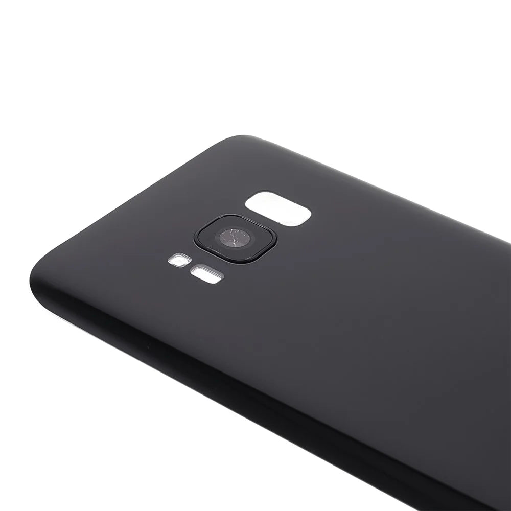 Battery Housing Back Cover with Camera Ring Lens Cover Replacement (without Logo) for Samsung Galaxy S8 - Black - 5