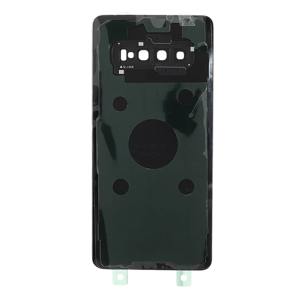 Back Battery Housing Cover with Camera Ring Lens Cover Replacement (without Logo) for Samsung Samsung Galaxy S10 Plus - Black - 2