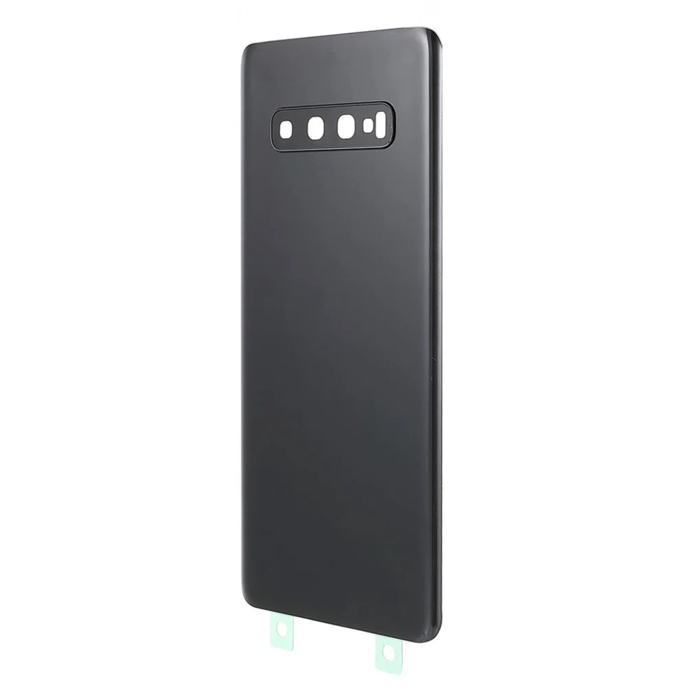 Back Battery Housing Cover with Camera Ring Lens Cover Replacement (without Logo) for Samsung Samsung Galaxy S10 Plus - Black - 3