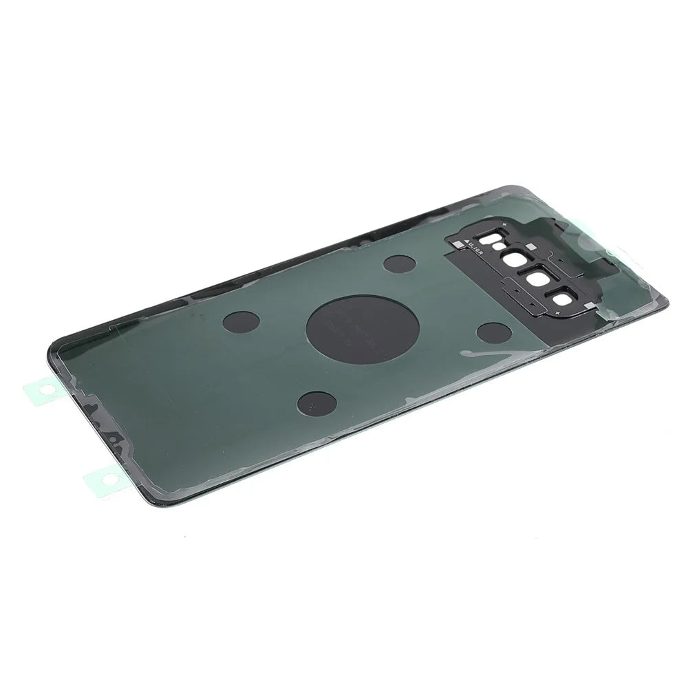 Back Battery Housing Cover with Camera Ring Lens Cover Replacement (without Logo) for Samsung Samsung Galaxy S10 Plus - Black - 6