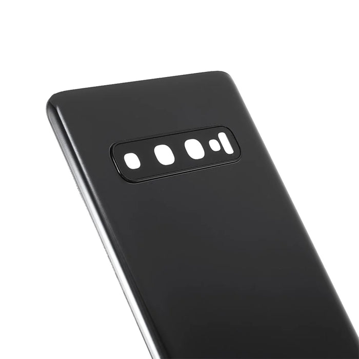 Back Battery Housing Cover with Camera Ring Lens Cover Replacement (without Logo) for Samsung Samsung Galaxy S10 - Black - 5