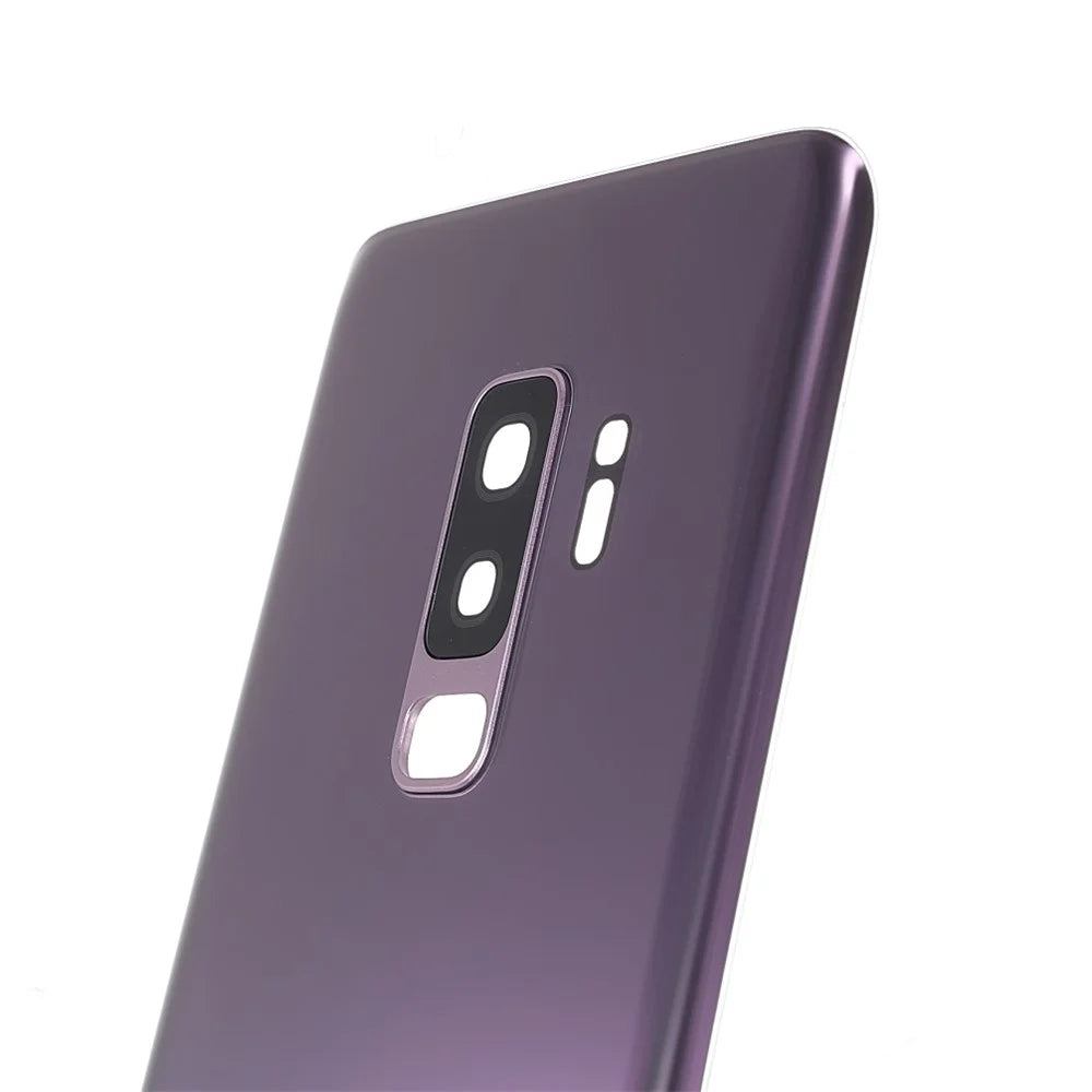 Back Battery Housing Cover with Camera Ring Lens Cover Part (without Logo) for Samsung Galaxy S9+ - Blue - 5