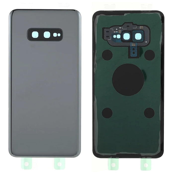 Sturdy Back Battery Housing with Camera Ring Lens Cover Part (without Logo) for Samsung Galaxy S10e - Black - 1