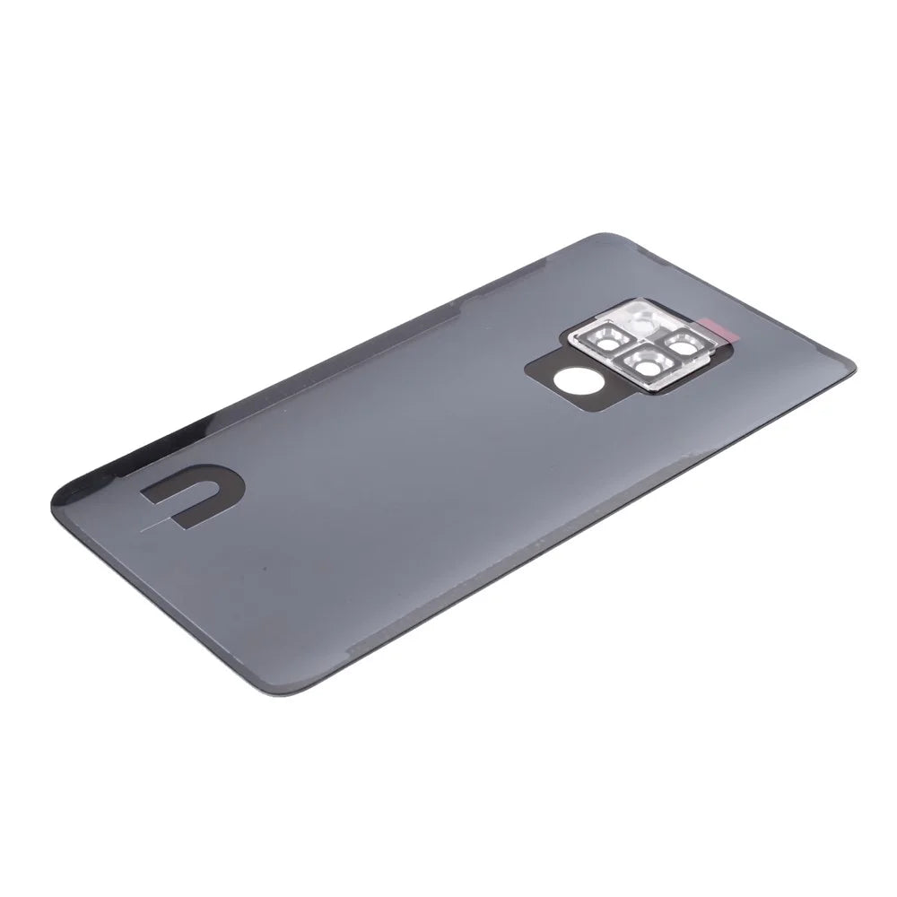 For Huawei Mate 20 Housing Battery Door Back Cover Replacement Parts with Camera Ring Cover (without Logo) - Black - 6