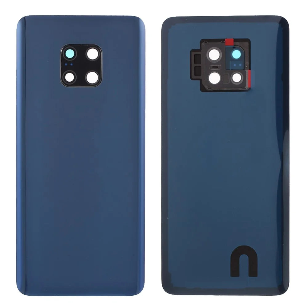 Battery Housing Back Cover with Camera Ring Lens Cover Part (without Logo) for Huawei Mate 20 Pro - Blue - 1