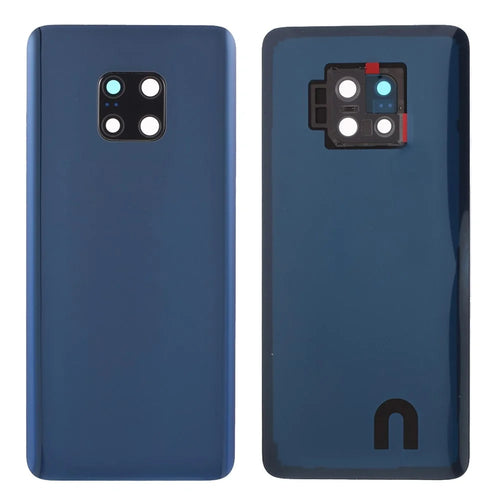 Battery Housing Back Cover with Camera Ring Lens Cover Part (without Logo) for Huawei Mate 20 Pro - Blue - 1
