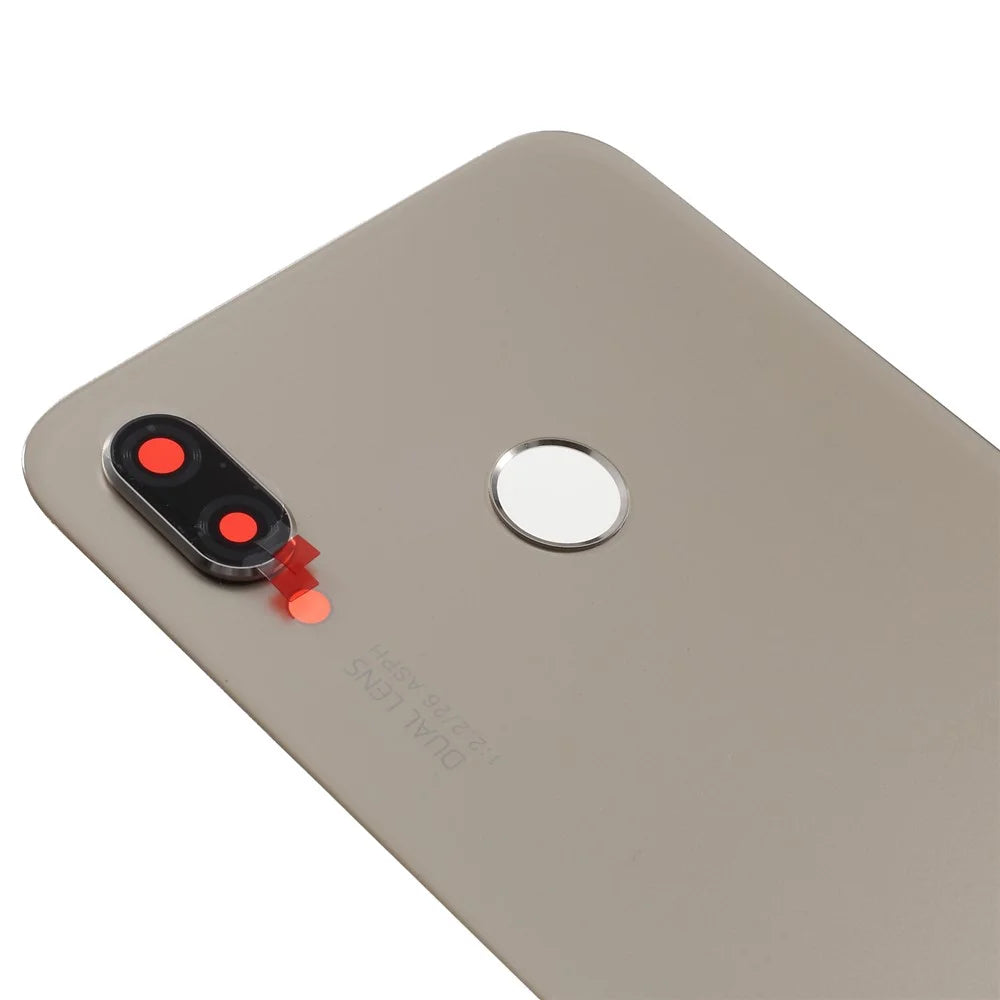 Back Battery Housing Cover with Camera Ring Lens Cover Part (without Logo) for Huawei P20 Lite (2018)/Nova 3e (China) - Gold - 2