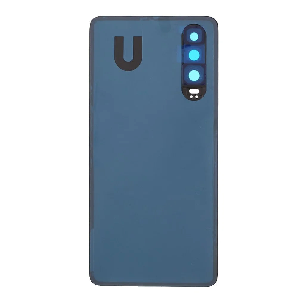 Battery Back Cover Rear Housing with Camera Lens Cover Part (without Logo) for 	Huawei P30 - Black - 3