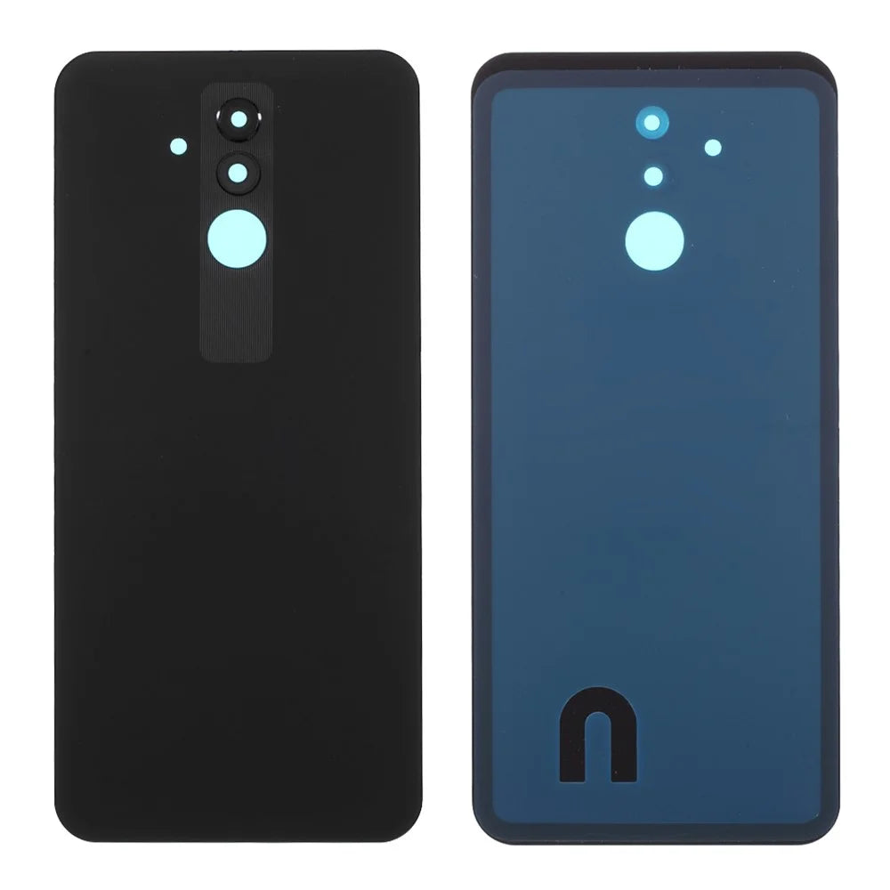 Back Battery Housing Cover with Camera Ring Lens Cover Part (without Logo) for Huawei Mate 20 Lite - Black - 1