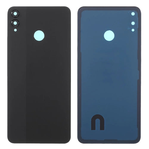 Battery Housing Back Cover with Camera Ring Lens Cover Replacement (without Logo) for Huawei Honor 8X - Black - 1