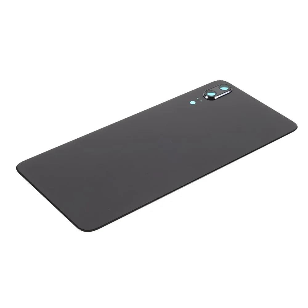 Battery Back Rear Cover Housing Door Replacement with Camera Ring Cover (without Logo) for Huawei P20 - Black - 3