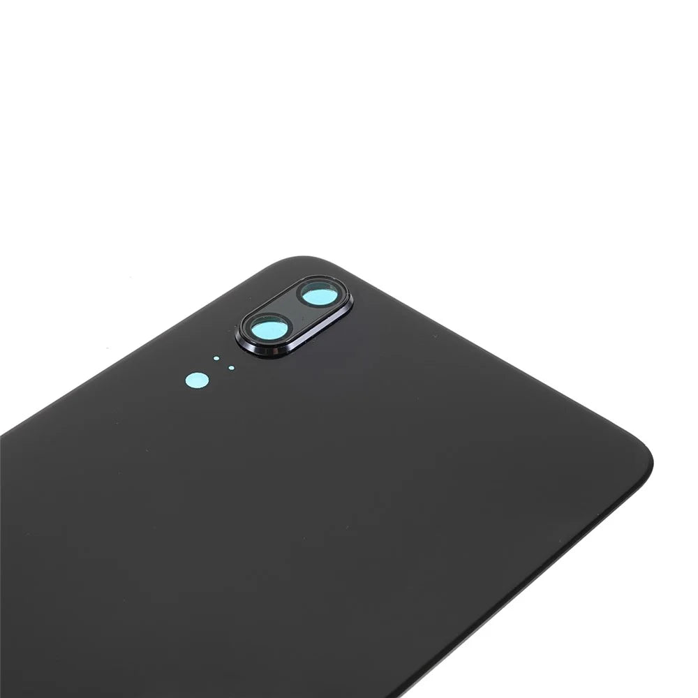 Battery Back Rear Cover Housing Door Replacement with Camera Ring Cover (without Logo) for Huawei P20 - Black - 4