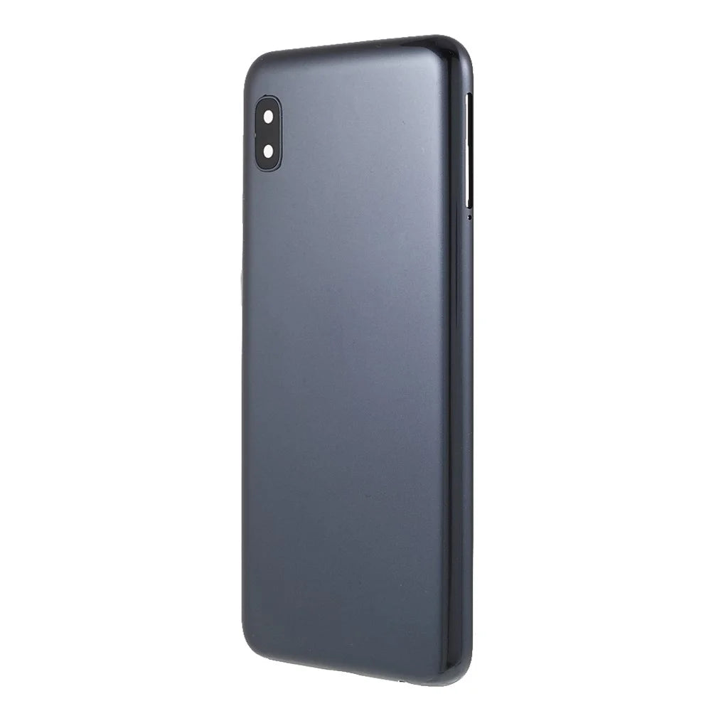 OEM Battery Housing Door Cover with Rear Camera Lens Ring Cover for Samsung Galaxy A10e A102 - Black - 2