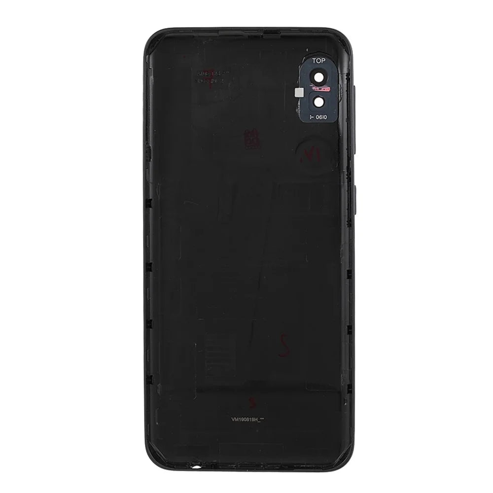 OEM Battery Housing Door Cover with Rear Camera Lens Ring Cover for Samsung Galaxy A10e A102 - Black - 3
