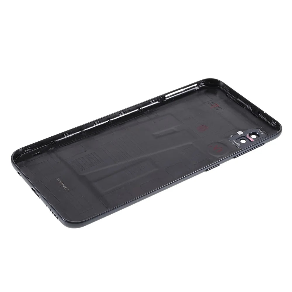 OEM Battery Housing Door Cover with Rear Camera Lens Ring Cover for Samsung Galaxy A10e A102 - Black - 7