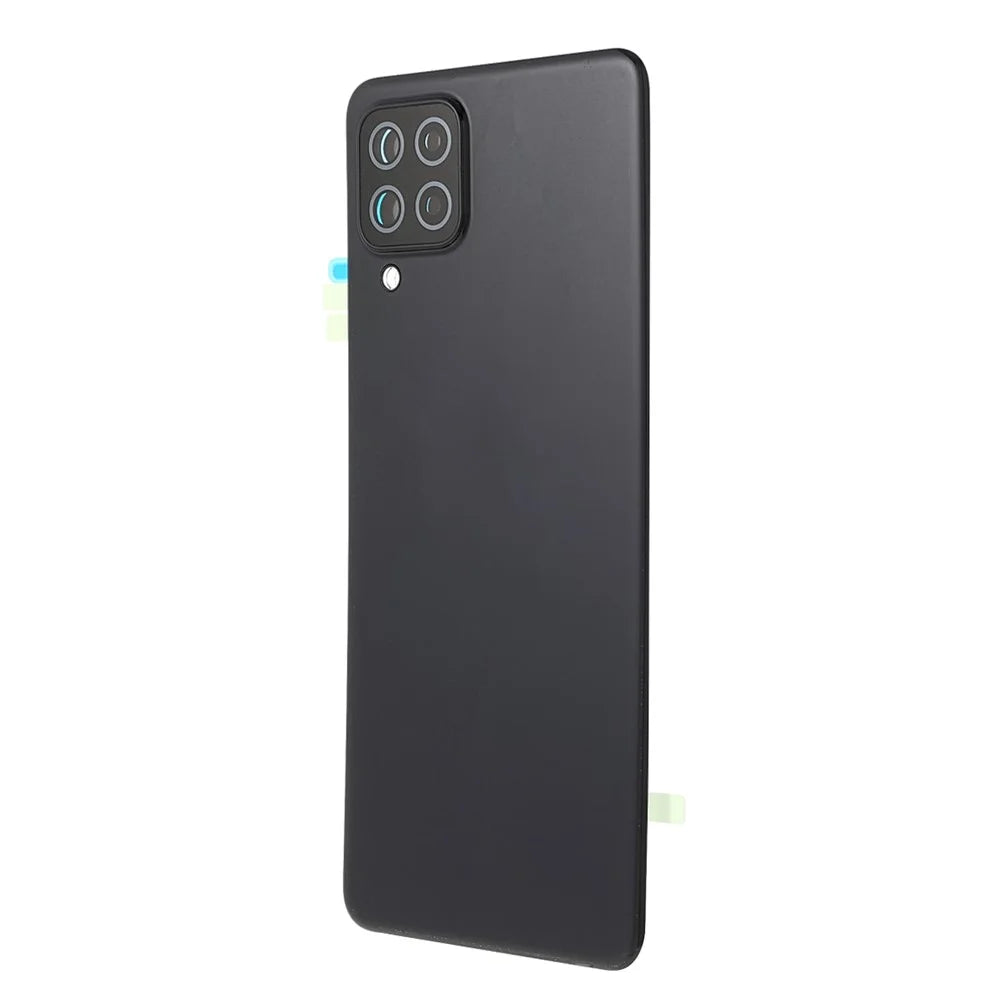 For Samsung Galaxy A22 4G (EU Version) A225 OEM Battery Housing with Adhesive Sticker+Camera Lens Cover - Black - 2