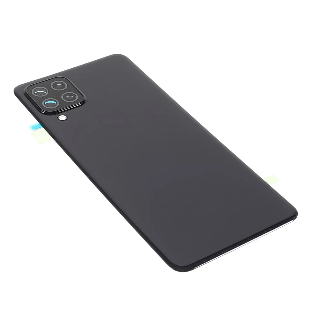 For Samsung Galaxy A22 4G (EU Version) A225 OEM Battery Housing with Adhesive Sticker+Camera Lens Cover - Black - 4