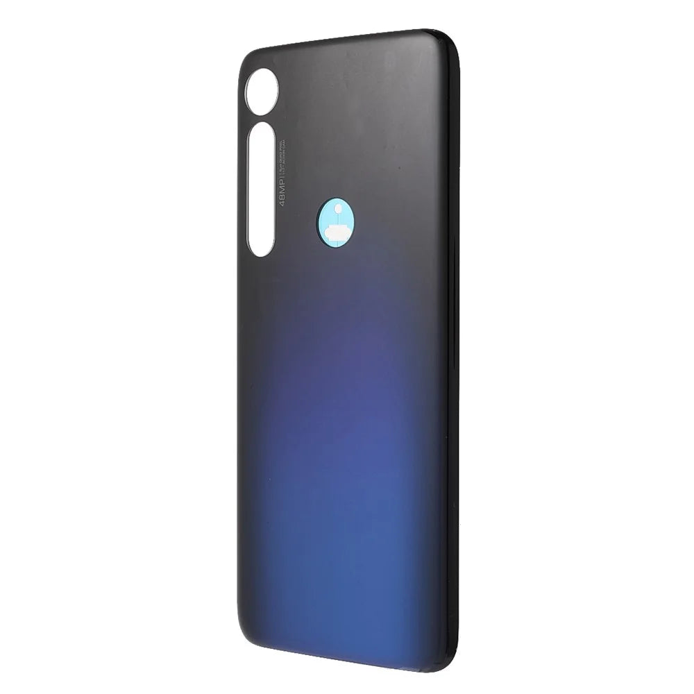 OEM Back Battery Housing Cover with Adhesive Sticker (without Logo) for Motorola Moto G8 Plus - Dark Blue - 2