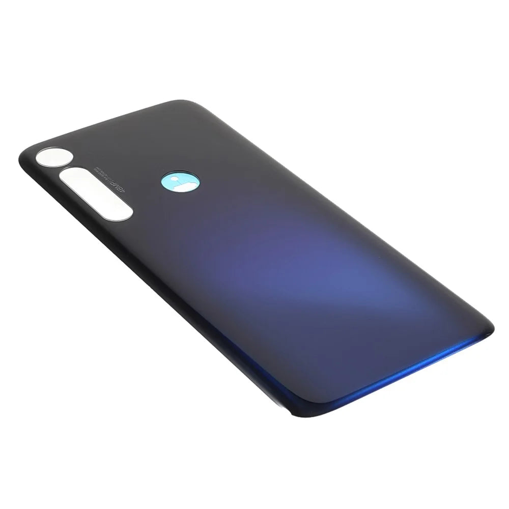 OEM Back Battery Housing Cover with Adhesive Sticker (without Logo) for Motorola Moto G8 Plus - Dark Blue - 4
