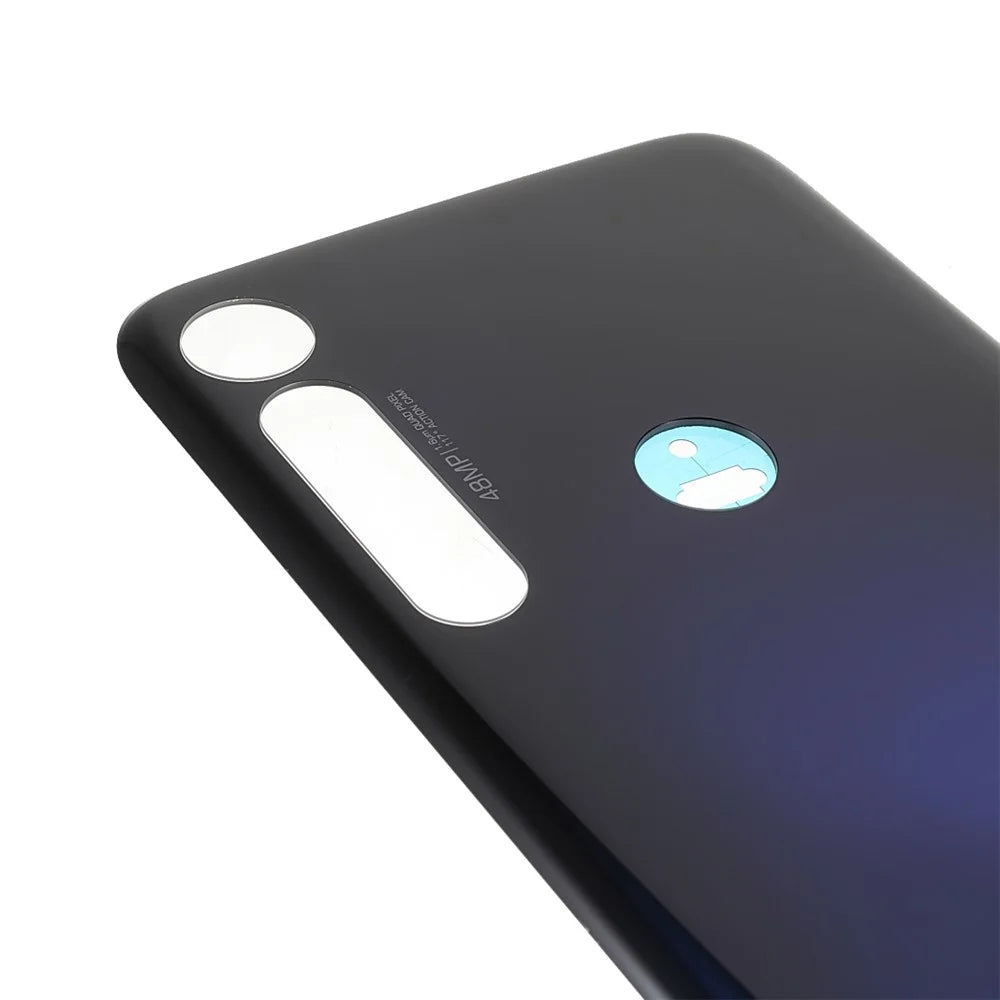 OEM Back Battery Housing Cover with Adhesive Sticker (without Logo) for Motorola Moto G8 Plus - Dark Blue - 5