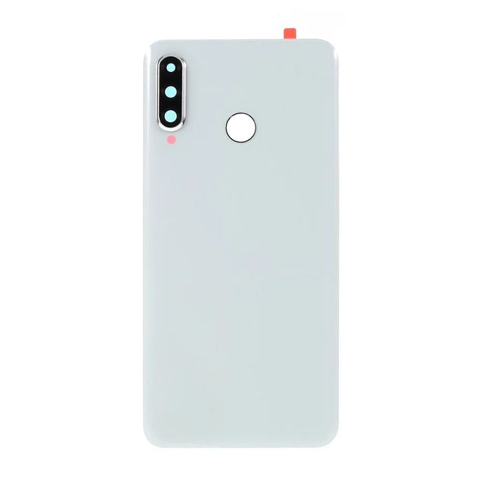 Back Battery Housing Cover with Camera Ring Lens Cover Part (without Logo) for Huawei P30 Lite (24MP) - White - 2