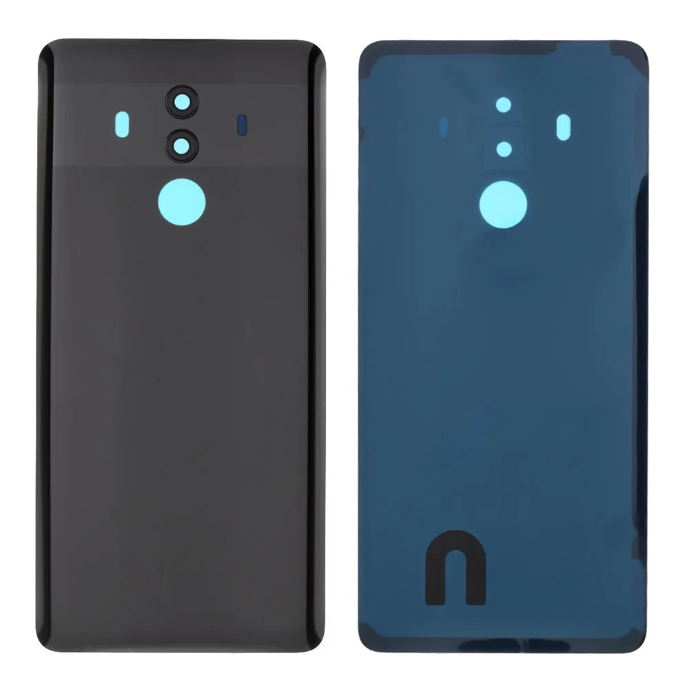 Back Battery Housing Cover with Camera Ring Lens Cover Part (without Logo) for Huawei Mate 10 Pro - Black - 1