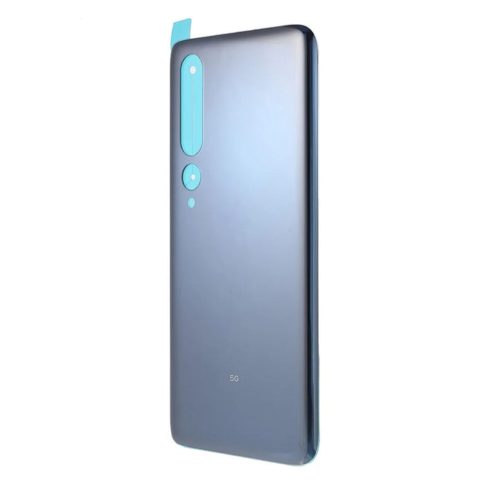 OEM Battery Door Cover Part Replacement for Xiaomi Mi 10 5G - Titanium Silver Black - 2