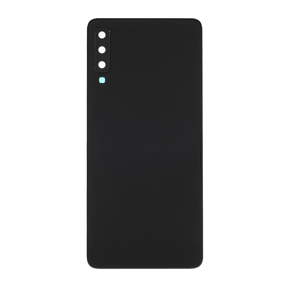Back Battery Housing Cover with Camera Ring Lens Cover Part (without Logo) for Samsung Galaxy A7 (2018) A750 - Black - 4