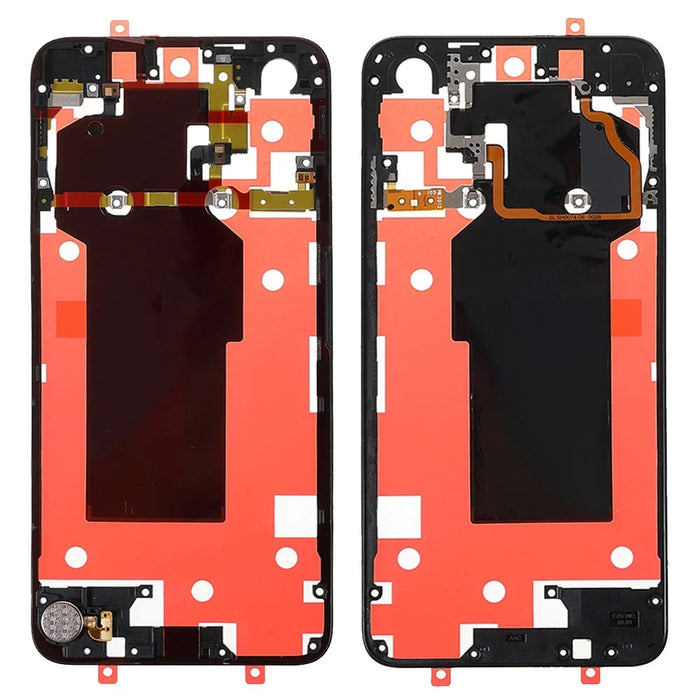 OEM Rear Housing Supporting Frame Battery Back Cover Bracket  with NFC Flex Cable (without Logo) for Honor 20/nova 5T - Black - 1