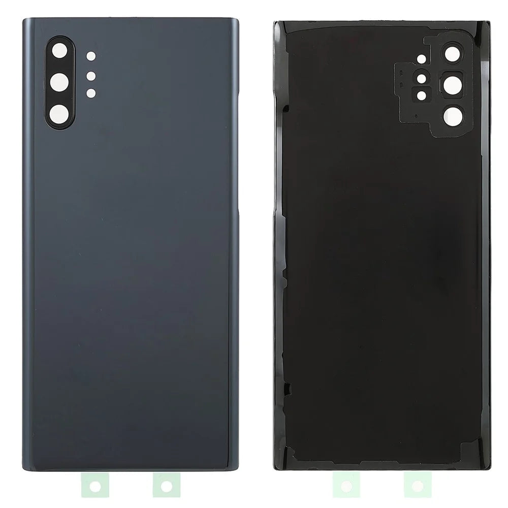 Back Battery Housing Cover with Camera Ring Lens Cover Part (without Logo) for Samsung Galaxy Note 10 Plus 4G - Black - 1