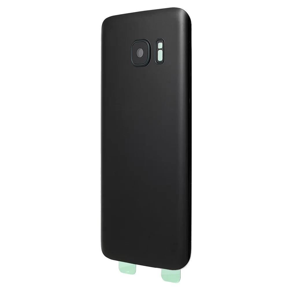 Back Battery Housing Cover with Camera Ring Lens Cover Part (without Logo) for Samsung Galaxy S7 - Black - 2