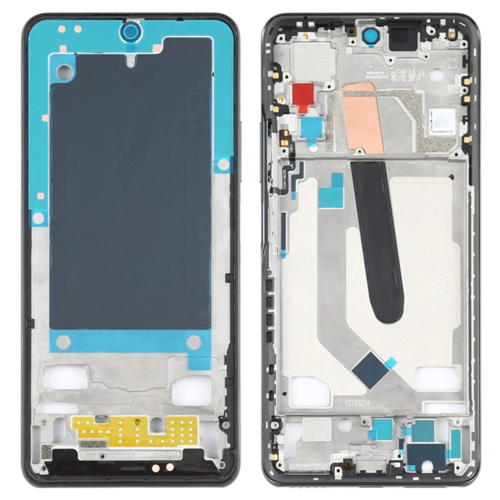 OEM Middle Plate Frame Replacement (A-Side) (without Logo) for Xiaomi Redmi K40/K40 Pro/K40 Pro+/Mi 11i/Poco F3 - Black - 1