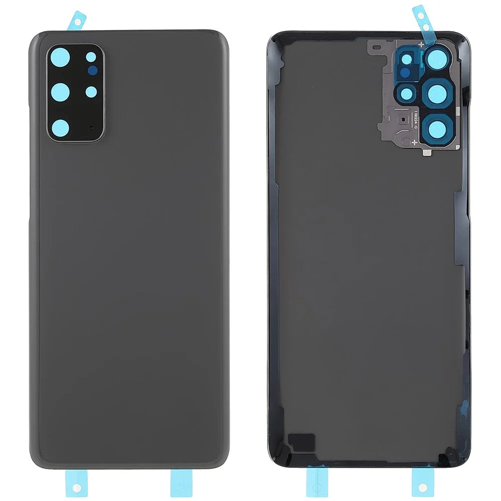 For Samsung Galaxy S20 Plus 4G Housing Battery Door Back Cover with Camera Ring Cover (without Logo) - Grey - 1