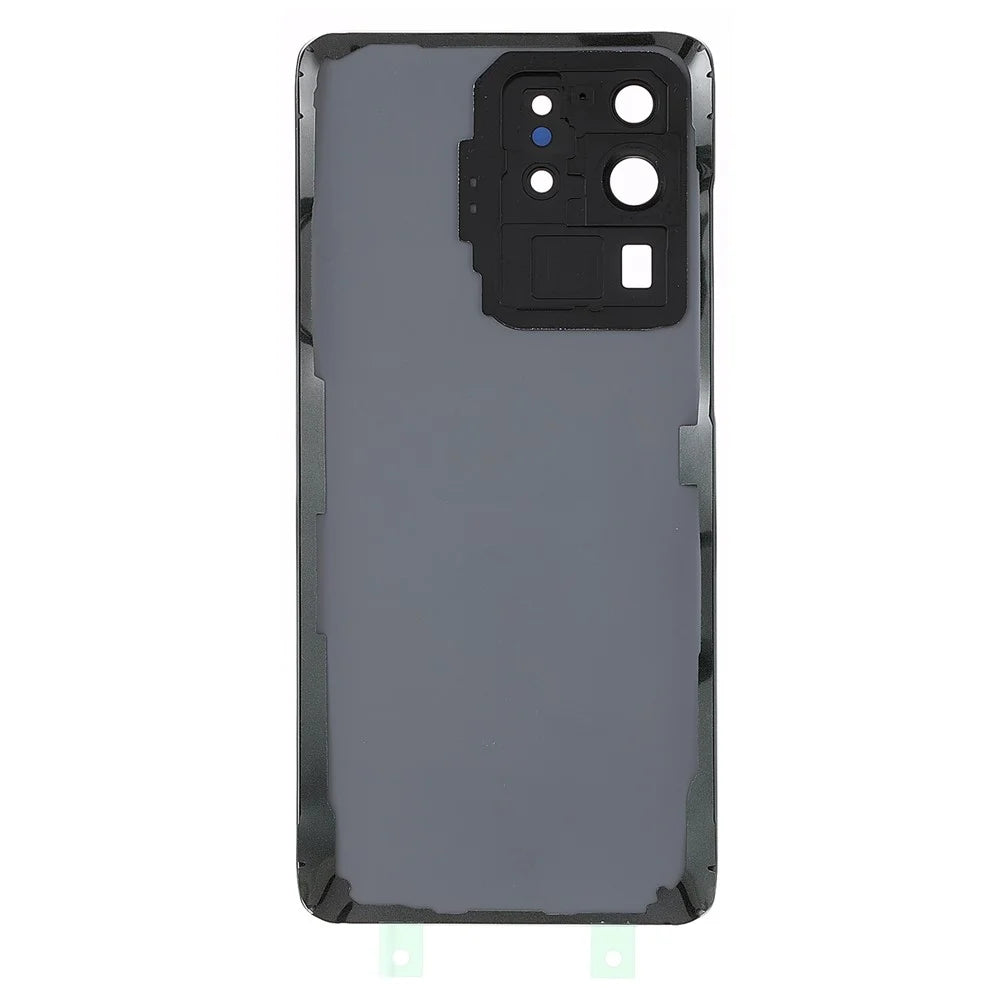 Housing Battery Door Back Cover Replacement Parts with Camera Ring Cover (without Logo) for Samsung Galaxy S20 Ultra 5G/S20 Ultra - Black - 3