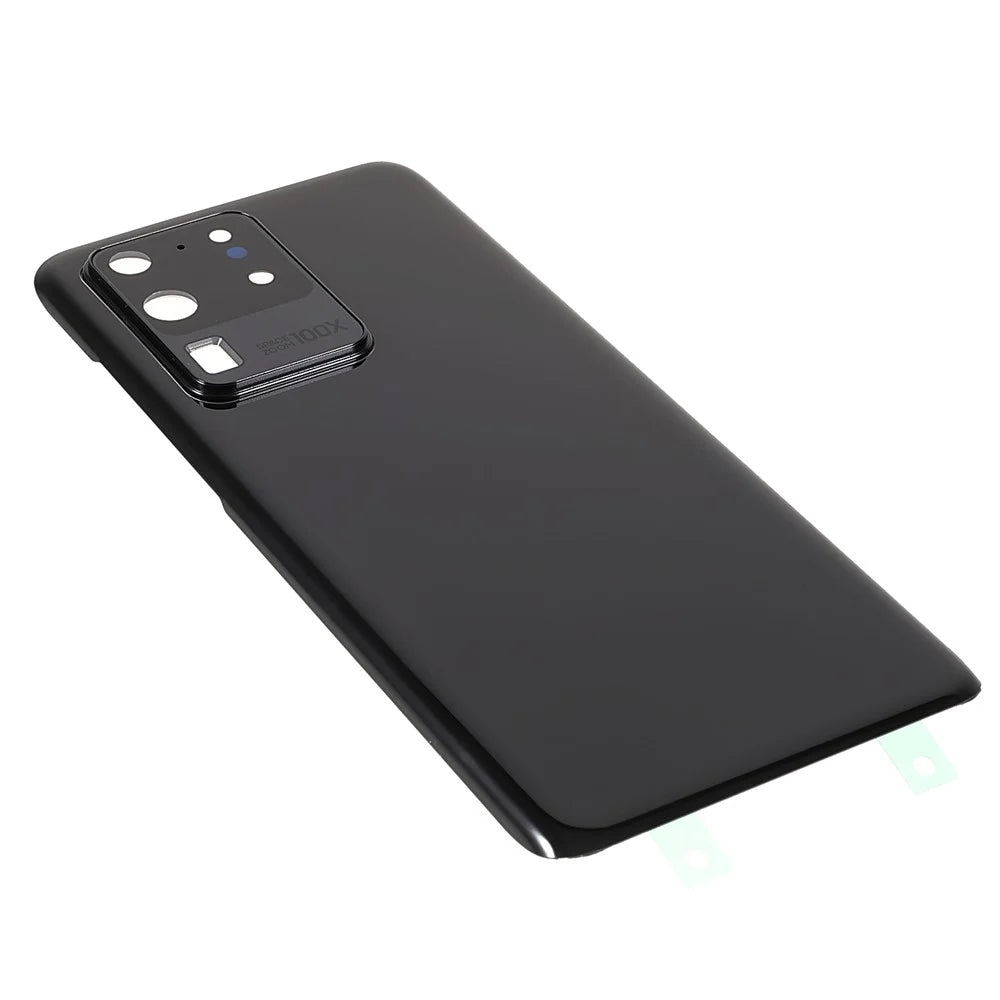 Housing Battery Door Back Cover Replacement Parts with Camera Ring Cover (without Logo) for Samsung Galaxy S20 Ultra 5G/S20 Ultra - Black - 4
