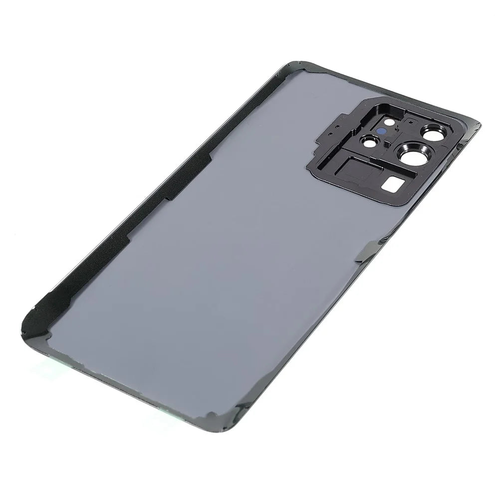 Housing Battery Door Back Cover Replacement Parts with Camera Ring Cover (without Logo) for Samsung Galaxy S20 Ultra 5G/S20 Ultra - Black - 6