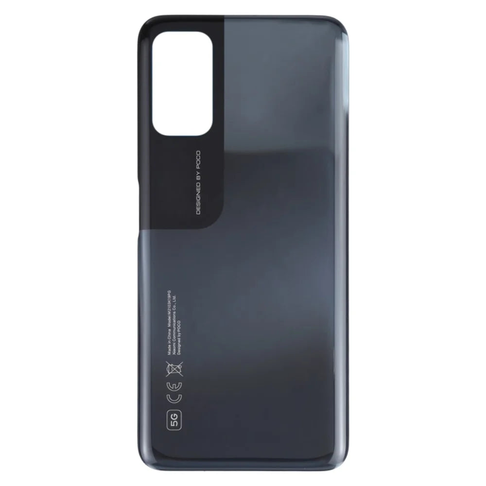 For Xiaomi Poco M3 Pro 5G M2103K19PG/M2103K19PI OEM Battery Door Cover Replacement Part - Black - 2