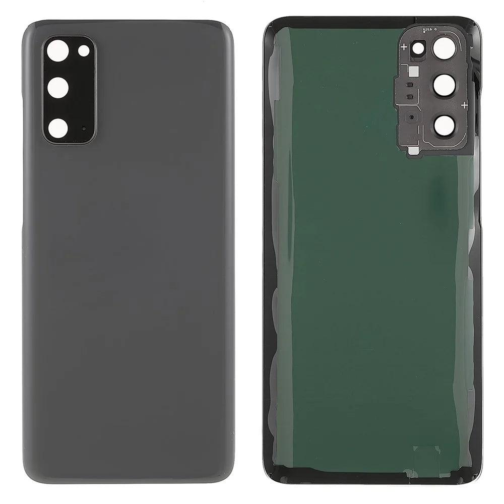 For Samsung Galaxy S20 4G Back Battery Housing Cover with Camera Ring Lens Cover Part (without Logo) - Grey - 1