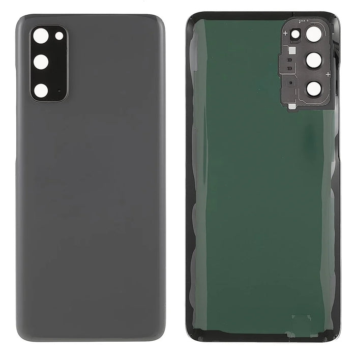 For Samsung Galaxy S20 4G Back Battery Housing Cover with Camera Ring Lens Cover Part (without Logo) - Grey - 1