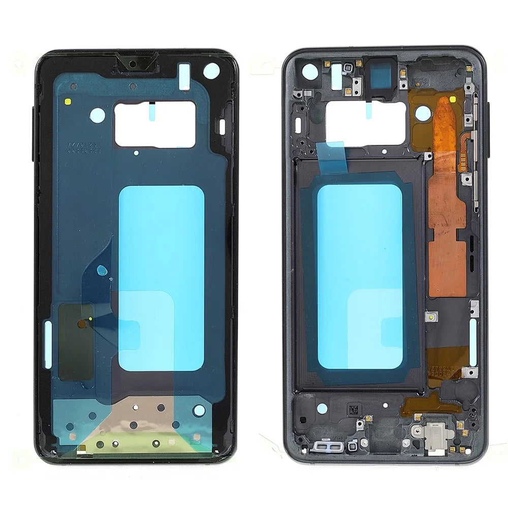 OEM Middle Plate Frame Replacement (without Logo) for Samsung Galaxy S10e G970F - Black - 1