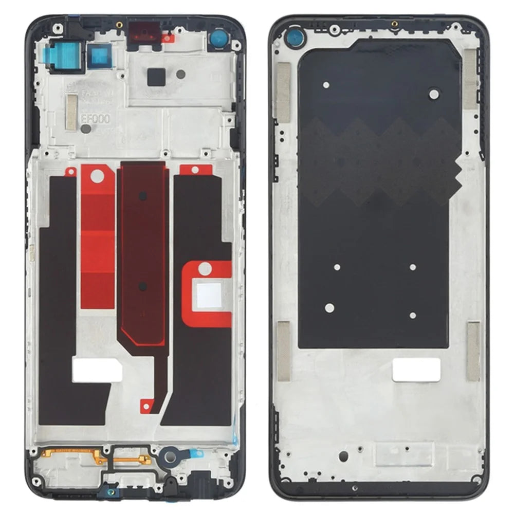 For Oppo A93 5G Middle Plate Frame Repair Part (A-Side) (without Logo) - Black - 1