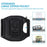 4.5"-7" Phones Armband Detachable Rotary Phone Holder Adjustable Wrist Bag for Outdoor Sports - Four Clamps/Black - 6