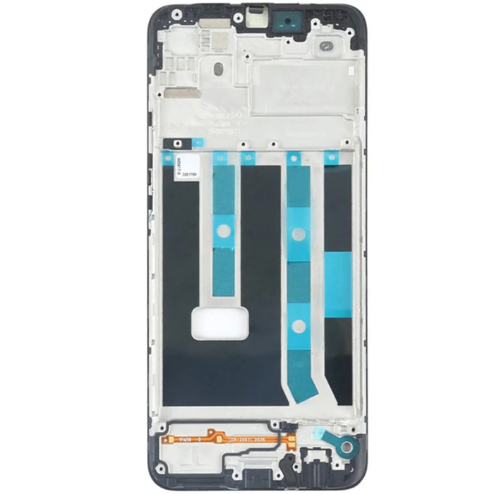 For OPPO A15 CPH2185 / A15s CPH2179 / A35 / A16k Middle Plate Frame Repair Part (A-Side) (without Logo) - Black - 3