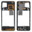 For Samsung Galaxy A22 4G (EU Version) A225 OEM Middle Plate Frame Replacement (without Logo) - Black - 1