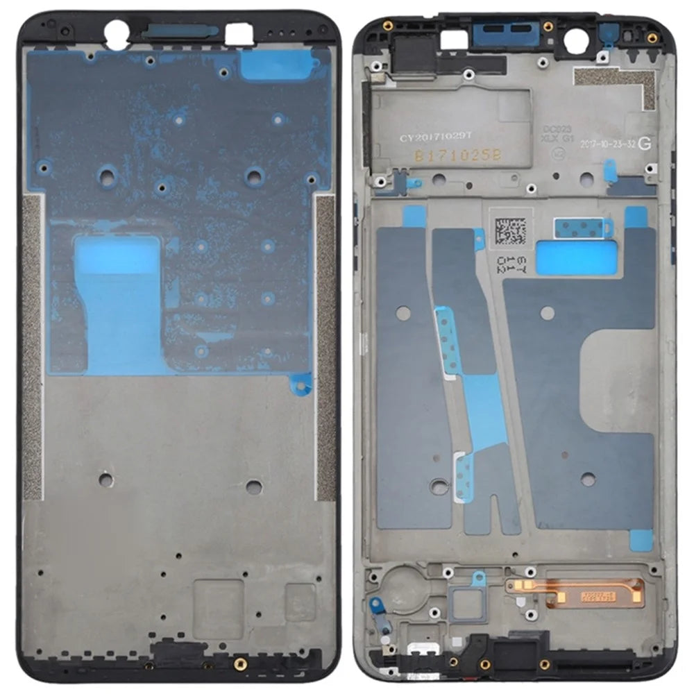 For Oppo A73 / F5 Middle Plate Frame Repair Part (A-Side) (without Logo) - Black - 1