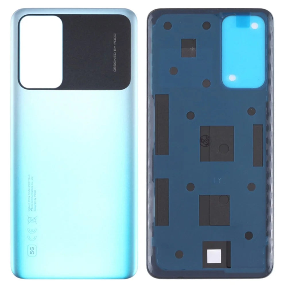 For Xiaomi Poco M4 Pro 5G OEM Battery Door Cover Part Replacement - Blue - 1