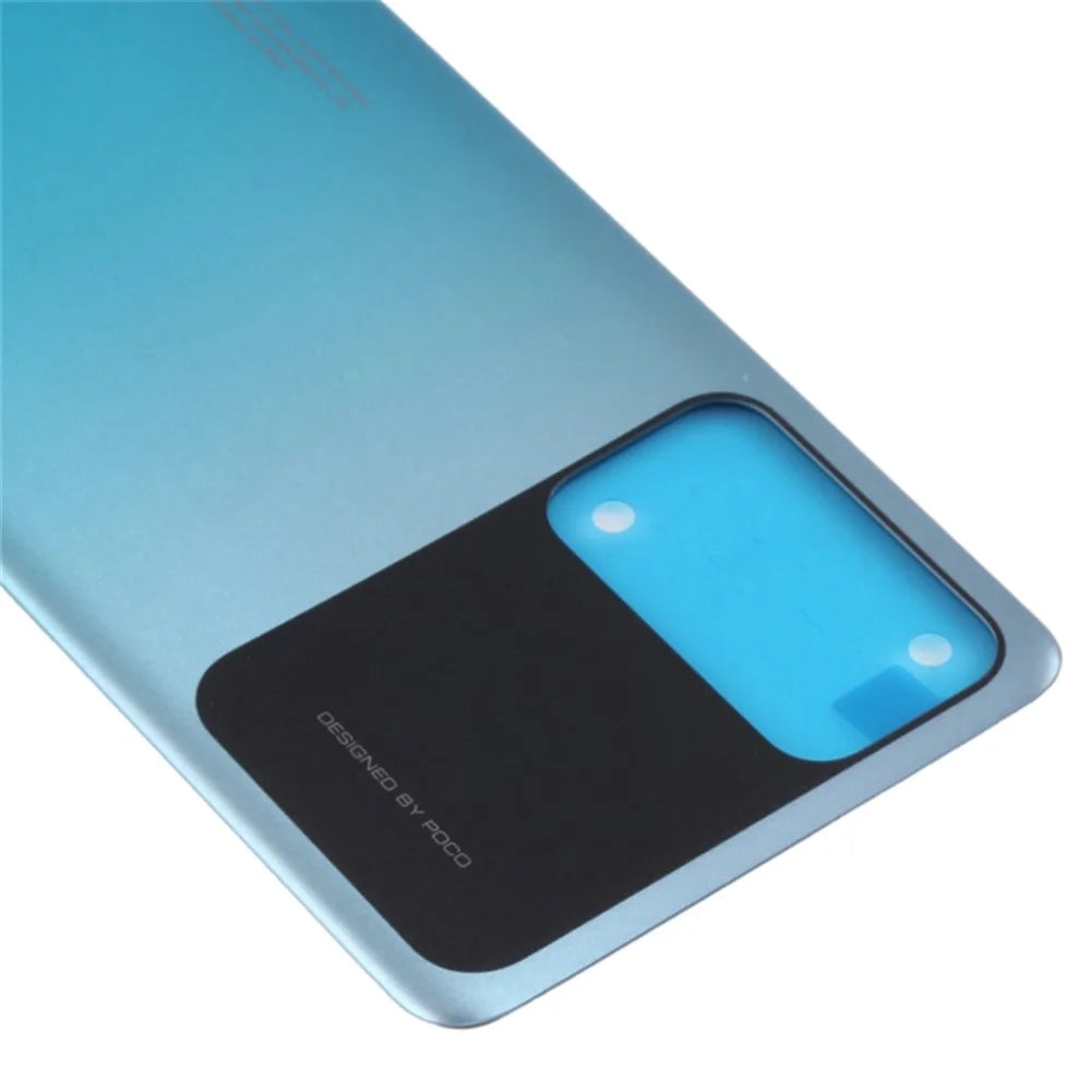 For Xiaomi Poco M4 Pro 5G OEM Battery Door Cover Part Replacement - Blue - 4