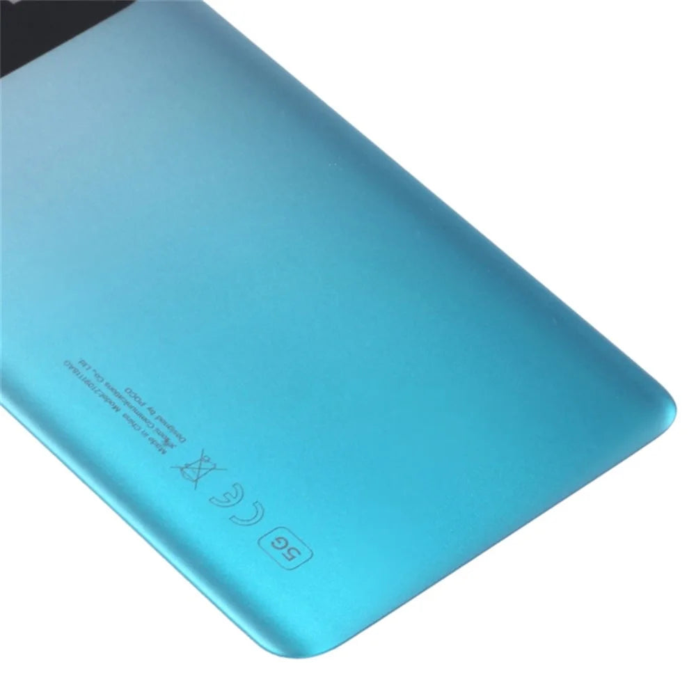 For Xiaomi Poco M4 Pro 5G OEM Battery Door Cover Part Replacement - Blue - 5