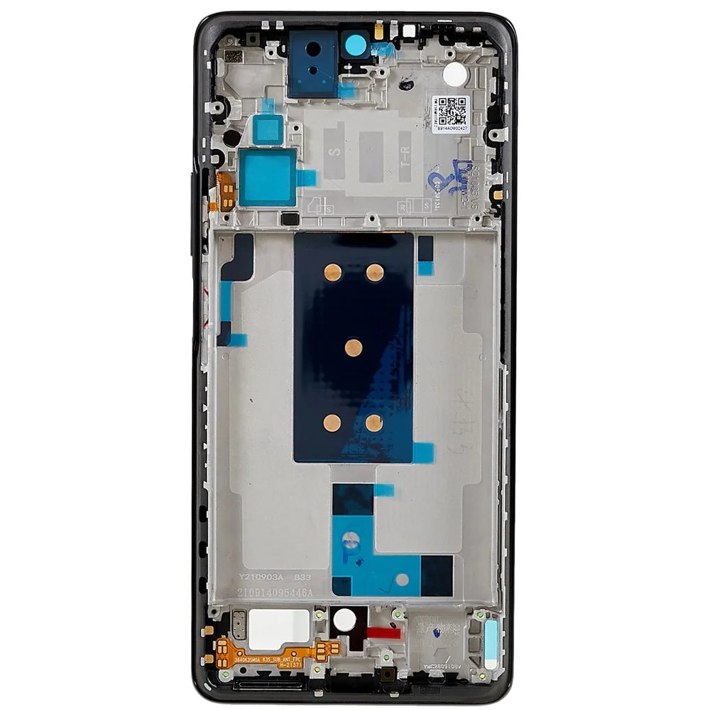 For Xiaomi 11T 21081111RG / 11T Pro 2107113SG OEM Middle Plate Frame Replacement (A-Side) (without Logo) - Black - 3