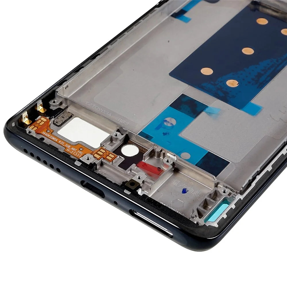 For Xiaomi 11T 21081111RG / 11T Pro 2107113SG OEM Middle Plate Frame Replacement (A-Side) (without Logo) - Black - 7